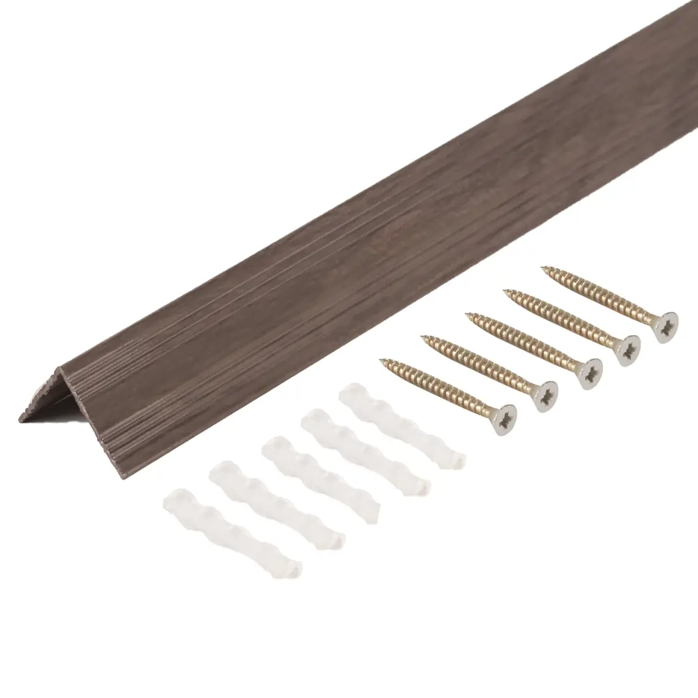 Угловой порог Artens Венге 90 см для защиты и декора ступеней 17869968 STLM-0008897