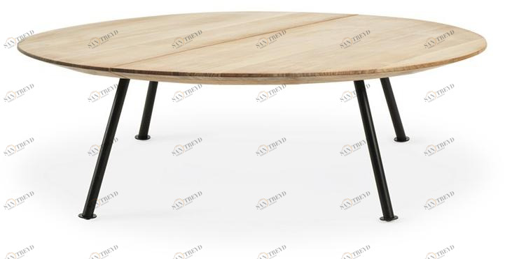 Ethimo Круглый садовый столик из тика Agave Agttbantt