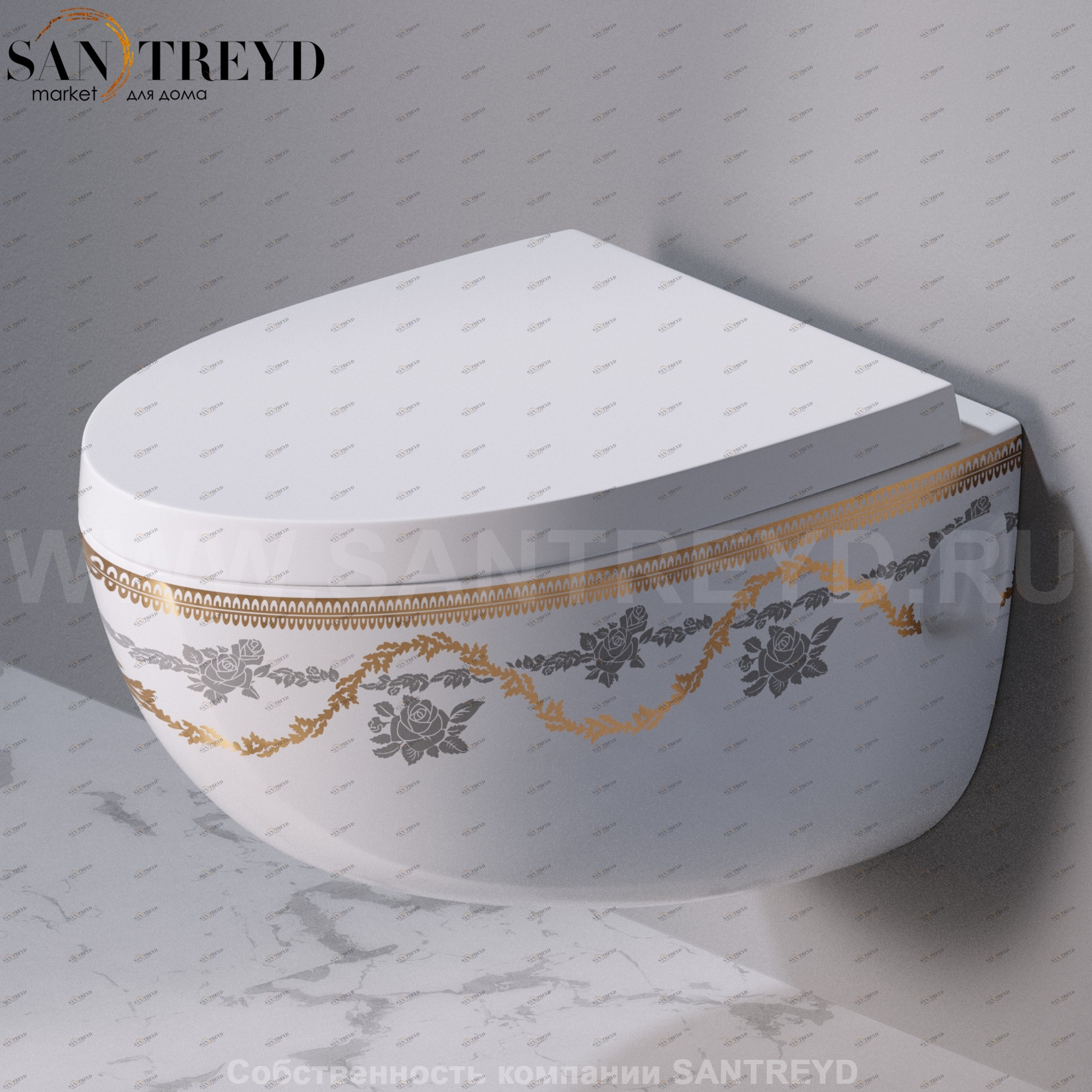 S511.468G Подвесной унитаз настенный Белый A. e T. Italia OVAL Италия AeT ITALIA