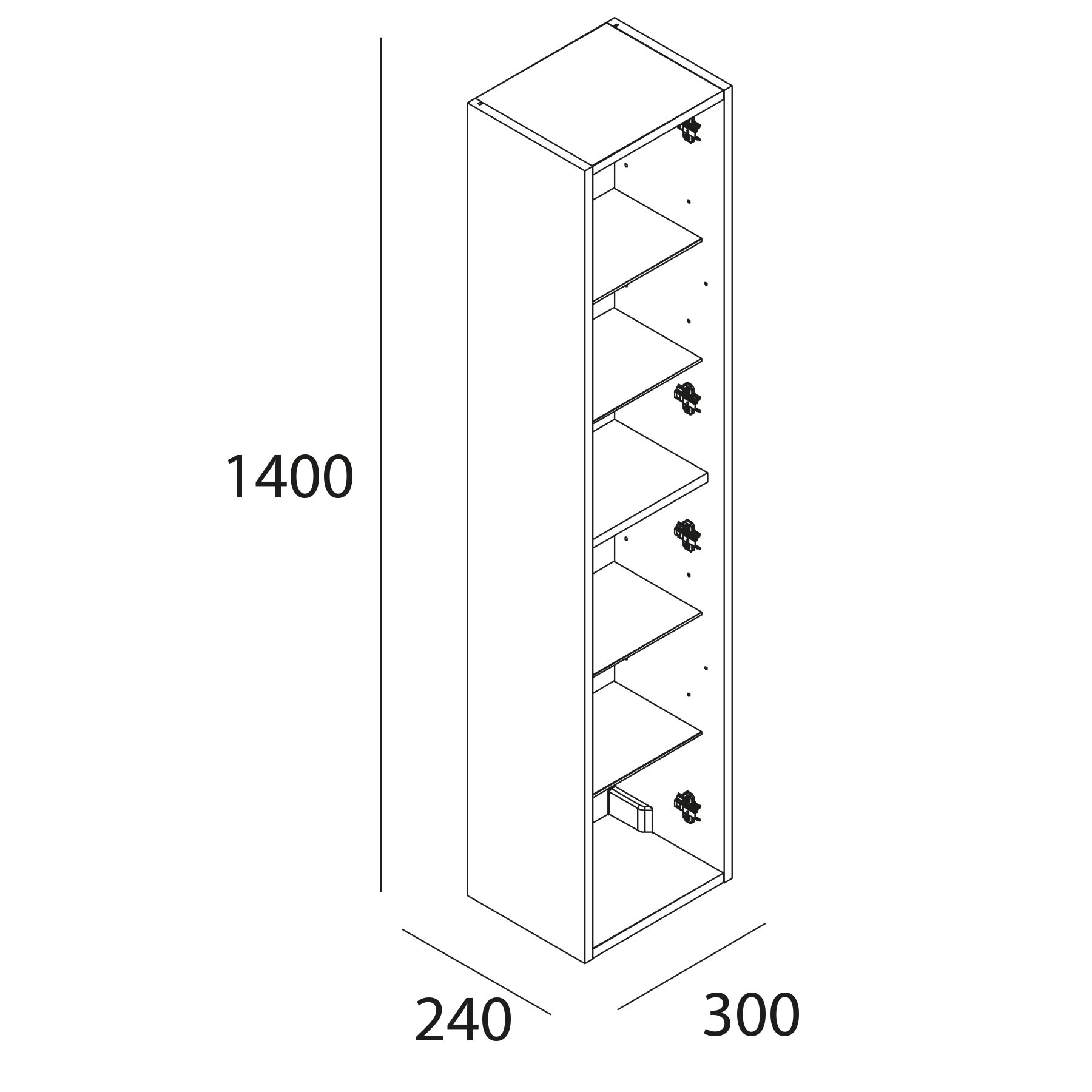 84961 SALGAR Колонна ATTILA OSTIPPO OAK Робл Остиппо - Вид №3