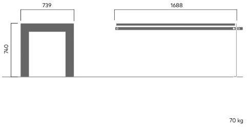 VESTRE Стол для общественных мест из стали и дерева Vroom sun-id-1415752 - Вид №14