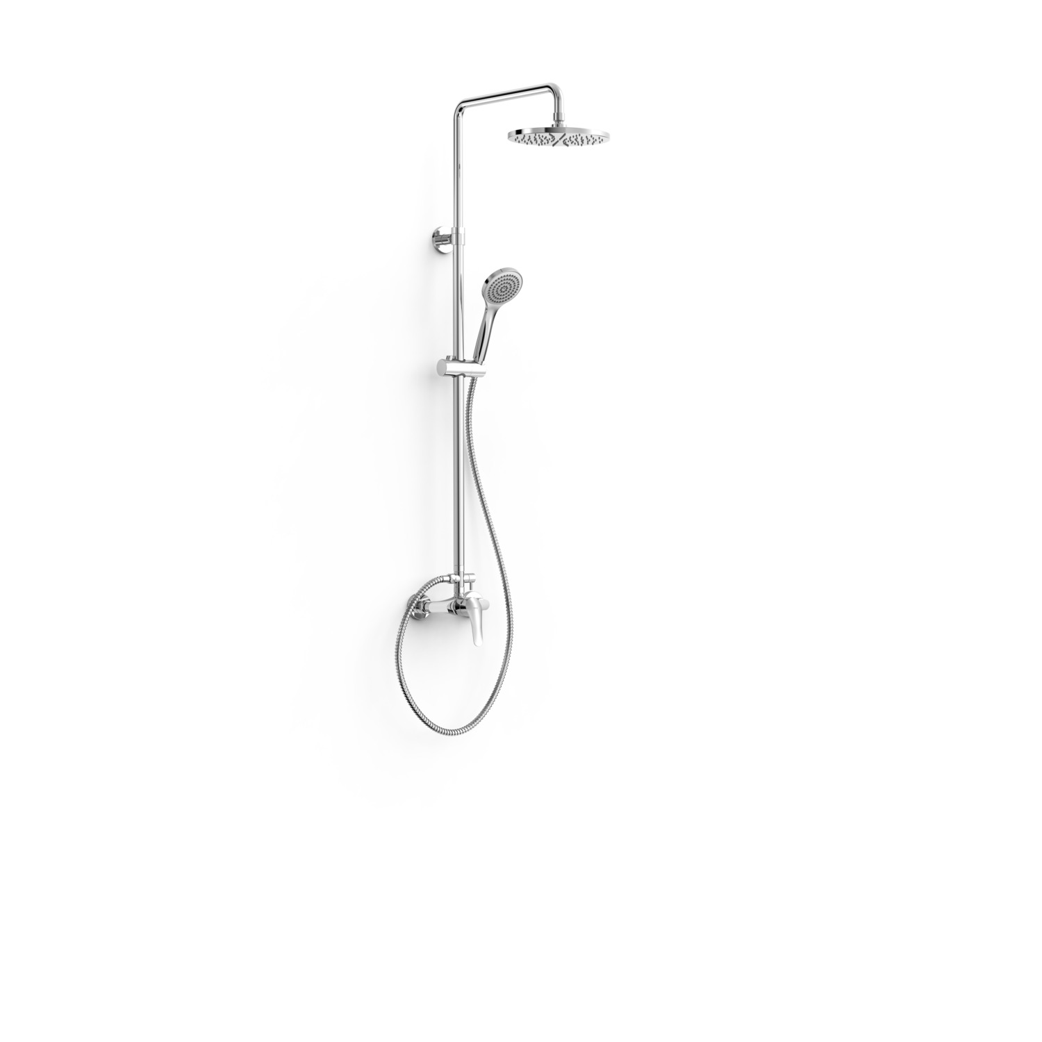 ОСНОВАНИЕ ПЛЮС 2-полосный настенный смеситель для душа с одной ручкой -21631221 TRES Base