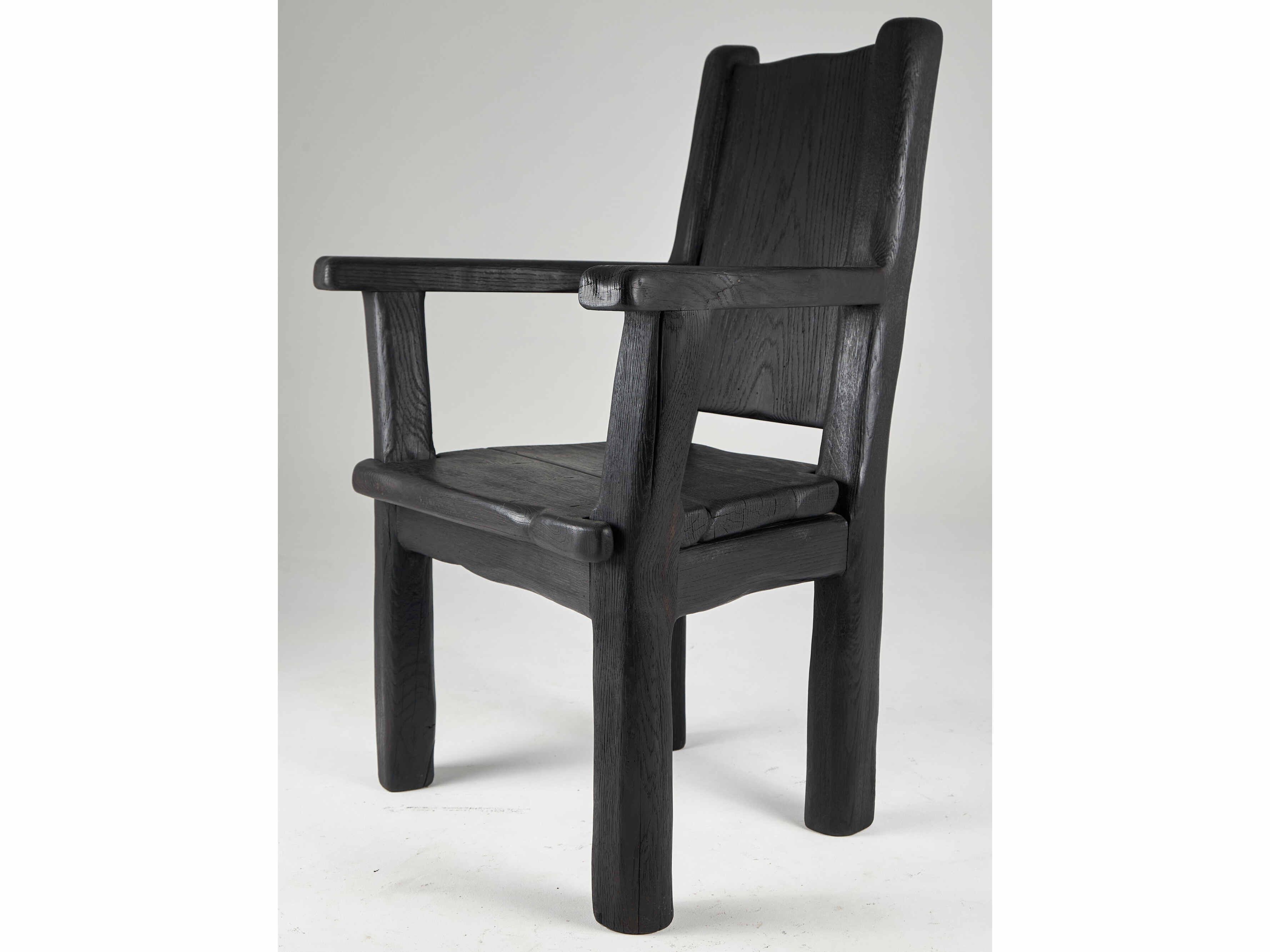 Дубовый стул с подлокотниками Logniture Leszy ARCH-00126037 - Вид №1