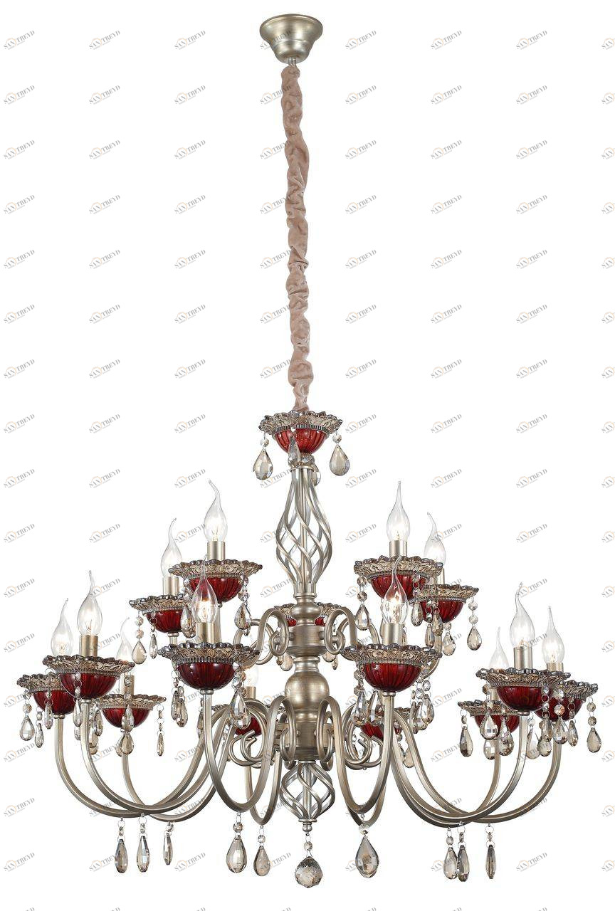 Подвесная люстра ST Luce Rubino SL139.303.15 серебро ST LUCE ДИЗАЙНЕРСКИЕ, RUBINO 059534 Серебро 