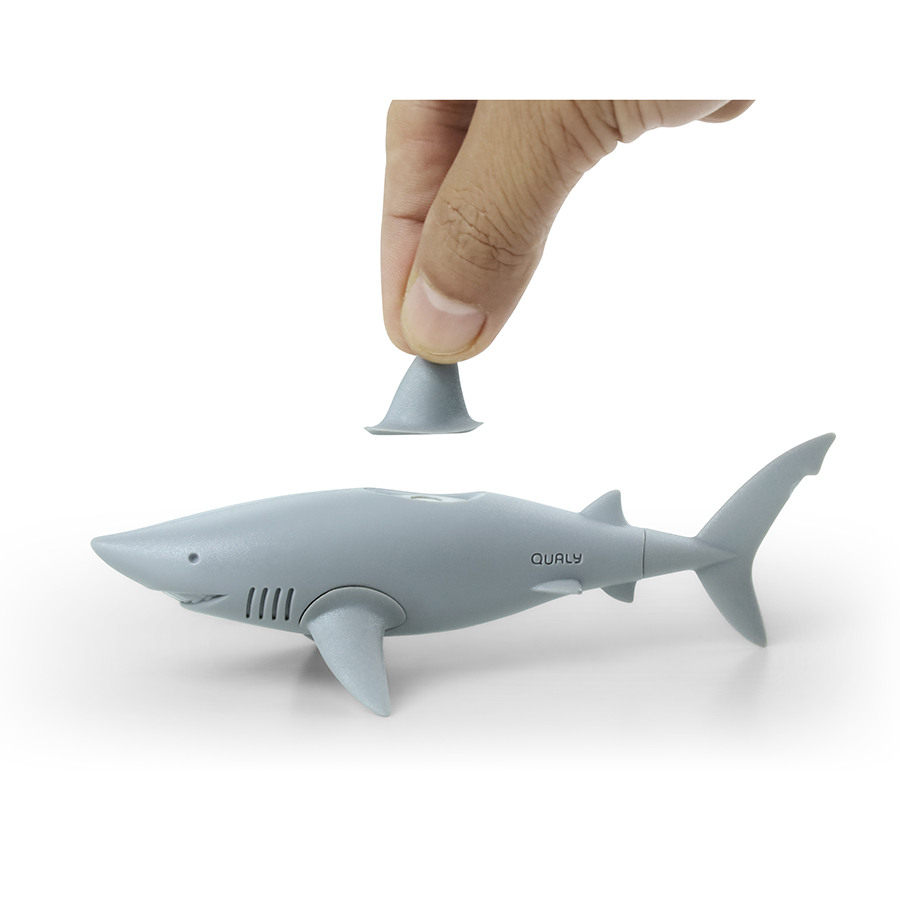 QL10341-GY Набор из 5 магнитов для холодильника shark Qualy  - Вид №3