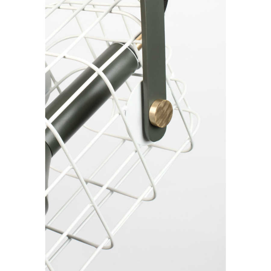 Лампа подвесная Cage, белая White Label Living 5300150 - Вид №4