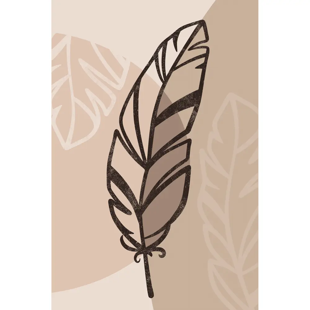 Картина на холсте Перо графика 40x60 см Постер-лайн STLM-2183570