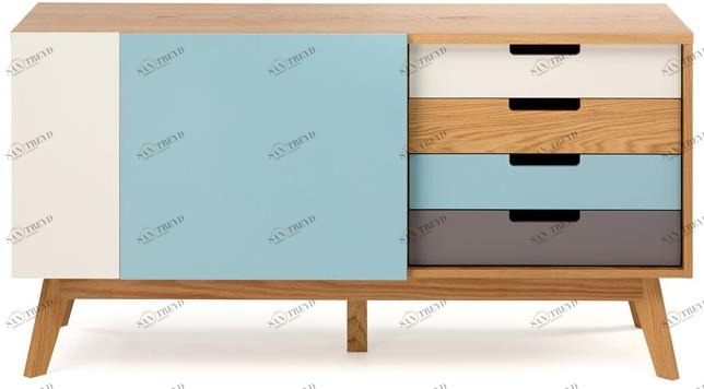 Woodman Буфет с ящиками из лакированной древесины sun-id-1377786