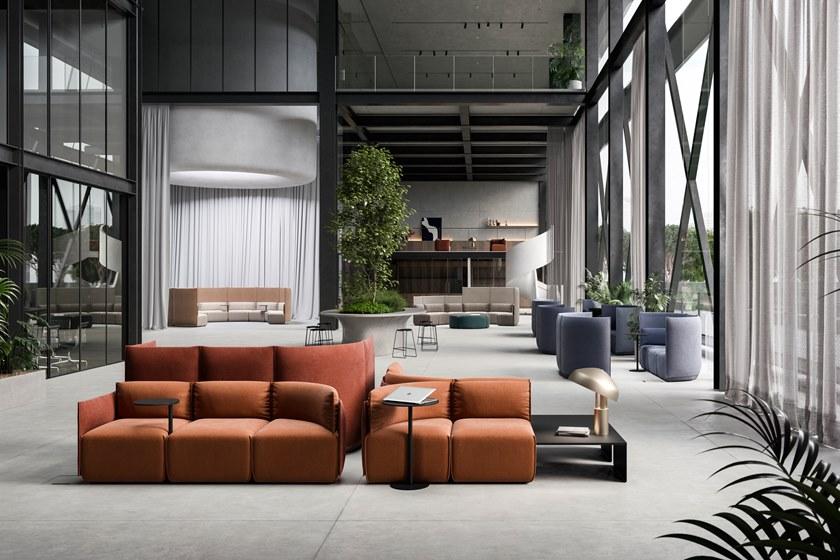 Ross Gardam Модульный тканевый диван со встроенным журнальным столиком Place sun-id-1442423 - Вид №10