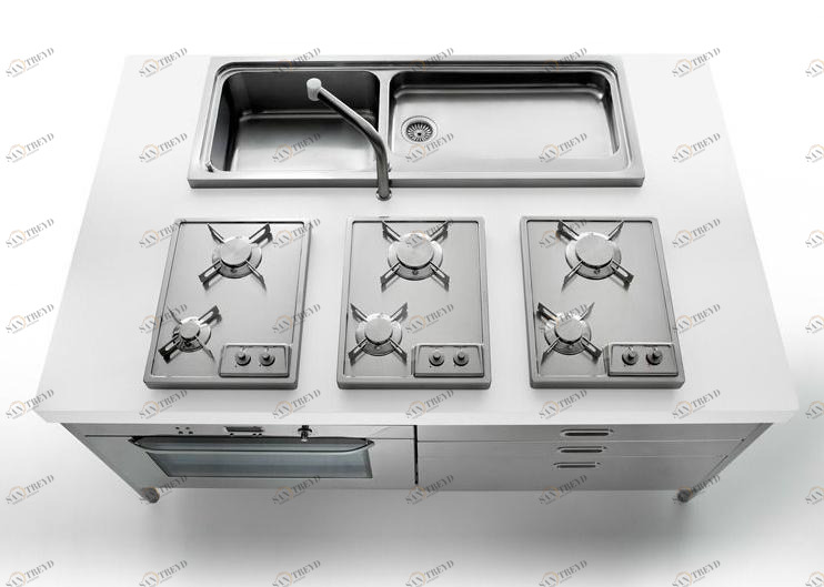 ALPES-INOX Мини-кухня из нержавеющей стали Liberi in cucina sun-id-1348460