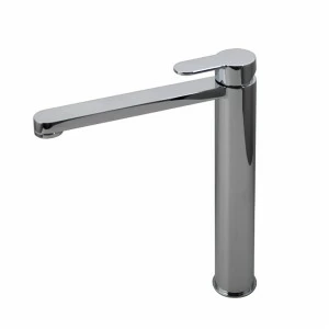 Смеситель для раковины, однорычажный, с высоким изливом. Керамический картридж Ø25 мм Шланги 500 мм 3/8 ". Расход 5,68 л / мин при 3 барах  Tono NOKEN 100184744  CHROME