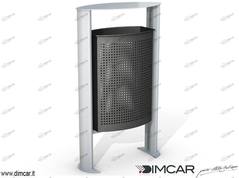 DIMCAR Урна для мусора с крышкой для улицы  399 