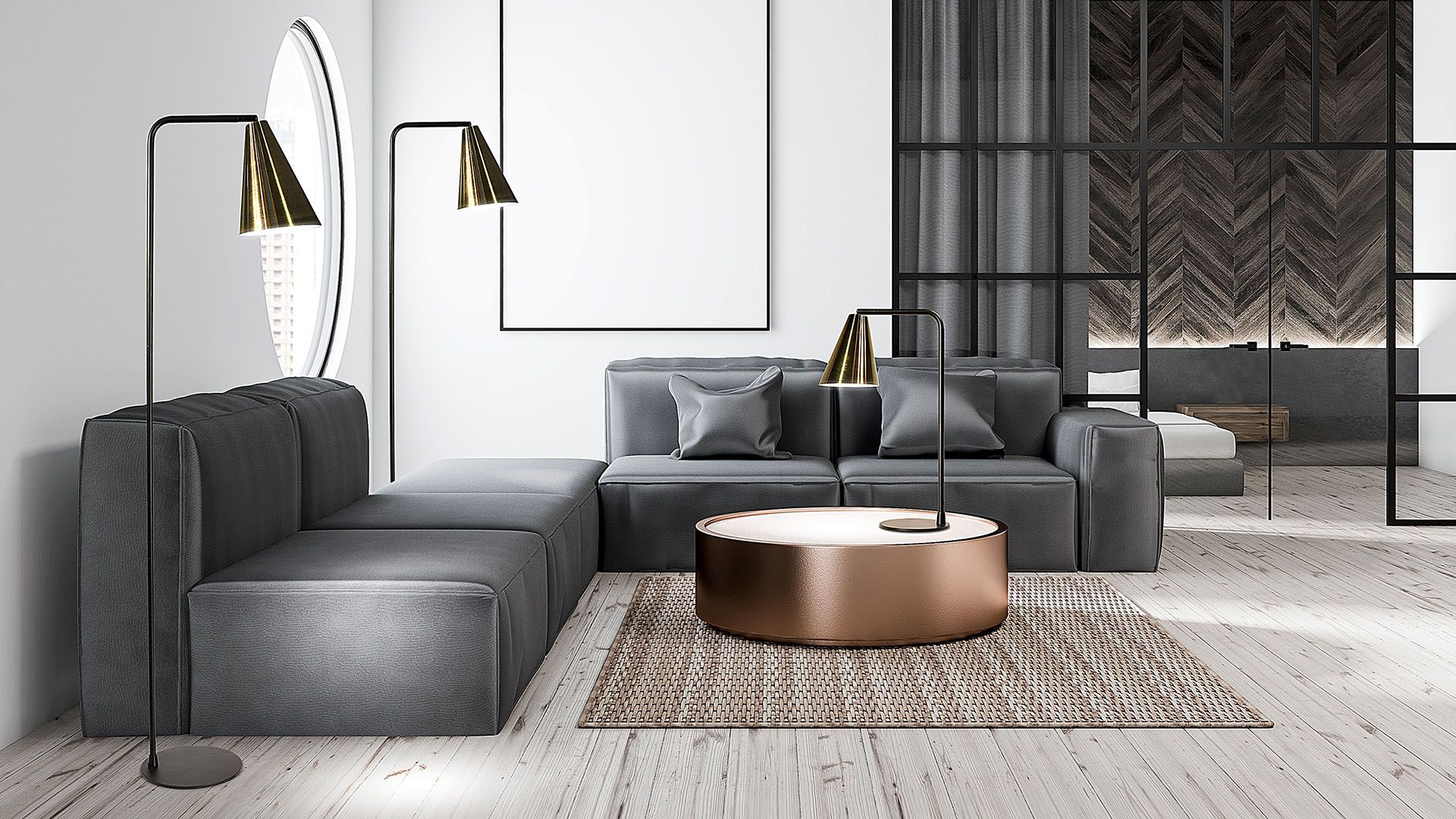 Металлический торшер Valaisin Grönlund Виго ARCH-00141744 - Вид №1