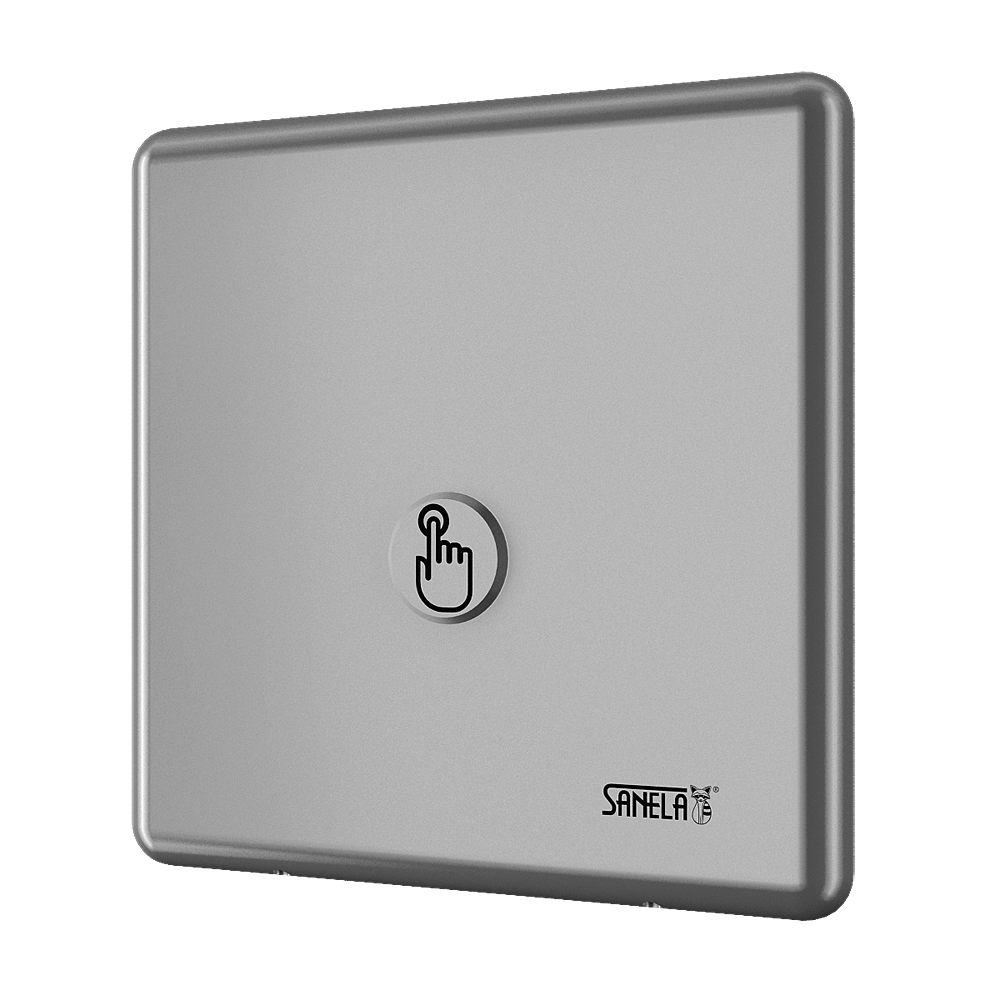 14015 Устройство смыва унитаза с пьезо кнопкой, для напорной воды, 24 В пост. SANELA 