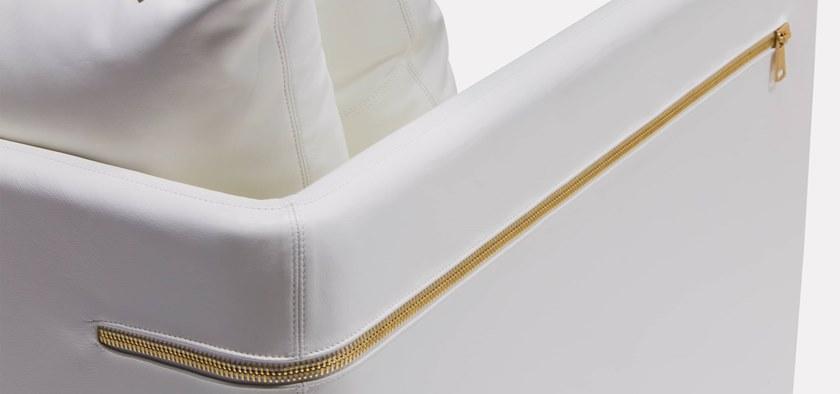 MORADA Поворотное кожаное кресло с подлокотниками Lampo Lampo acs - Вид №3