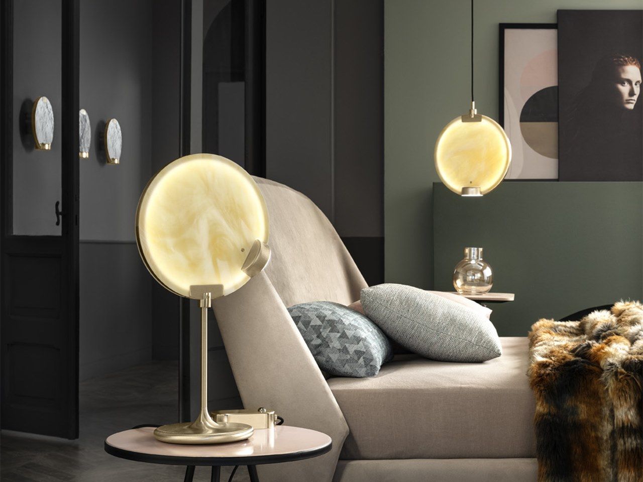 Стеклянная светодиодная настольная лампа Masiero Horo ARCH-00023368 - Вид №11