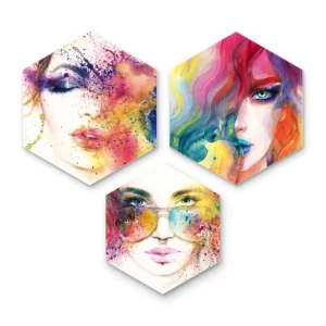 Картина на МДФ Девушки 45x52 см 3 шт