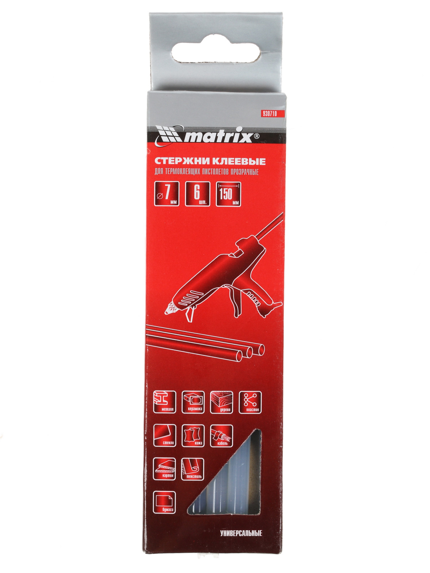 Стержни клеевые Matrix 930710 белый 1160415 STDN-0145086