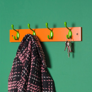 Вешалка для пальто и шапки , 450x70x50 мм, оранжевый LJPS0031 Public Steel Россия