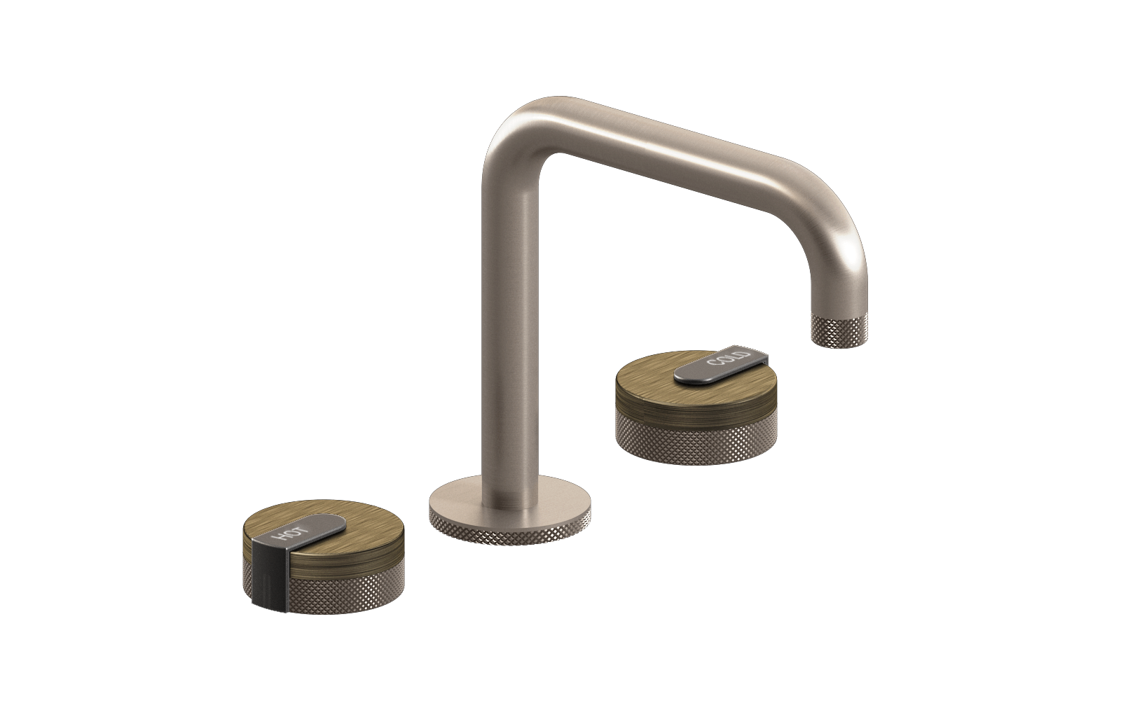 E-11511-R1VBB-L1GM-SN Смеситель для умывальника на 3 отвертия GRAFF MOD+