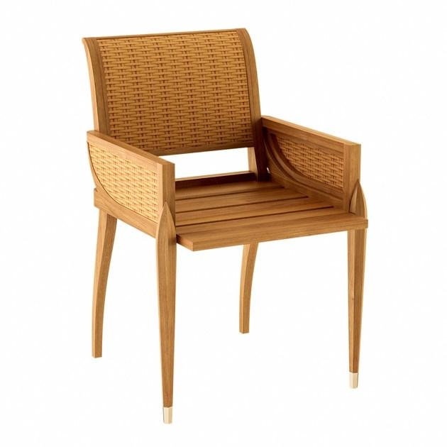 ASTELLO Садовый стул из тика с подлокотниками Iris Ir.sf1.s1 - Вид №1