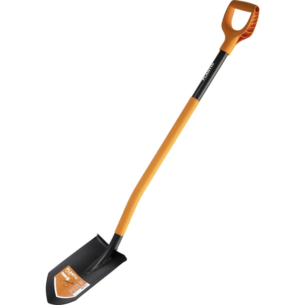 Лопата штыковая Plantic Terra Plus 121 см сталь с черенком STLM-2125518
