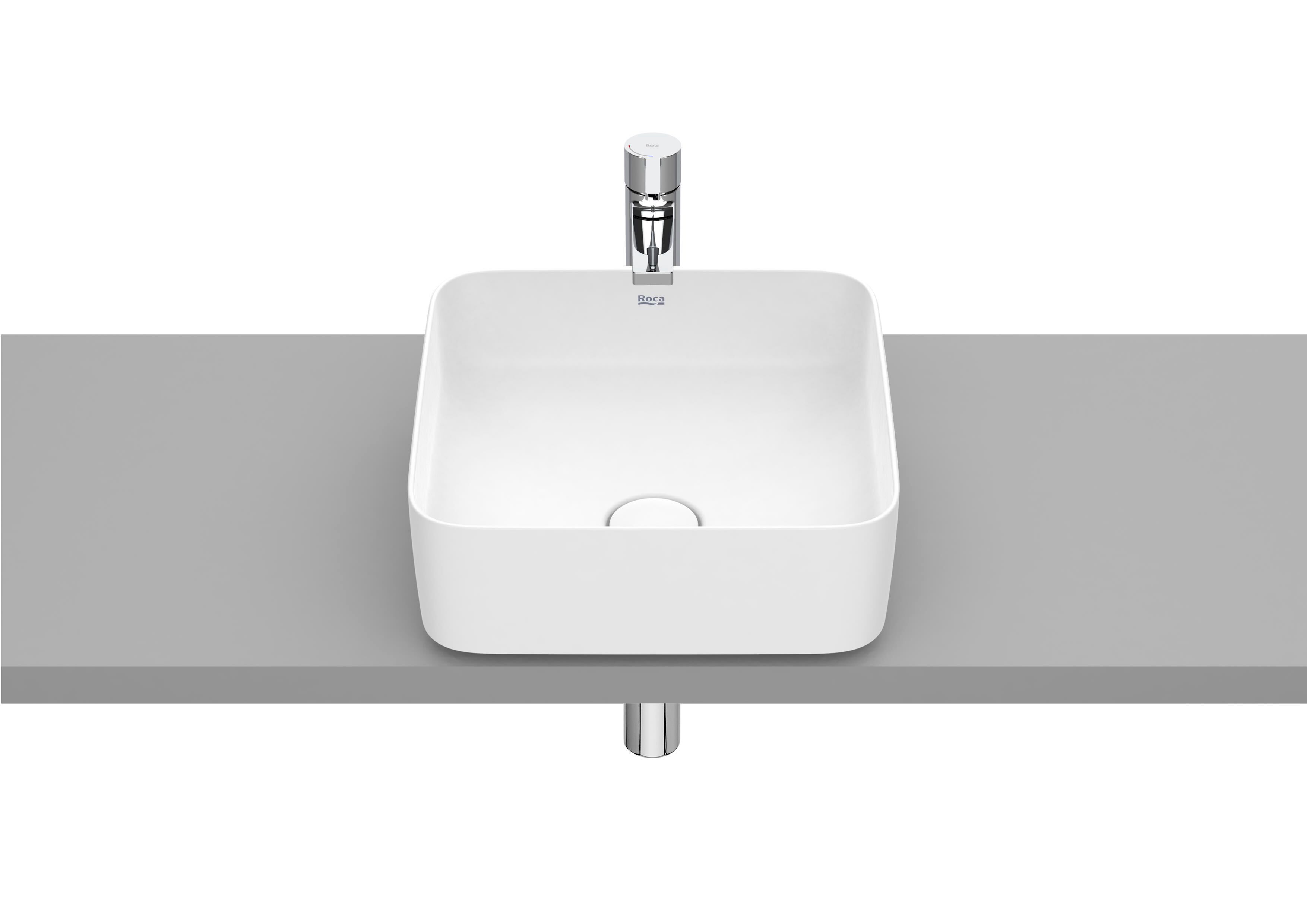 Керамическая столешница квадратная раковина Roca Inspira ARCH-00030660 - Вид №8