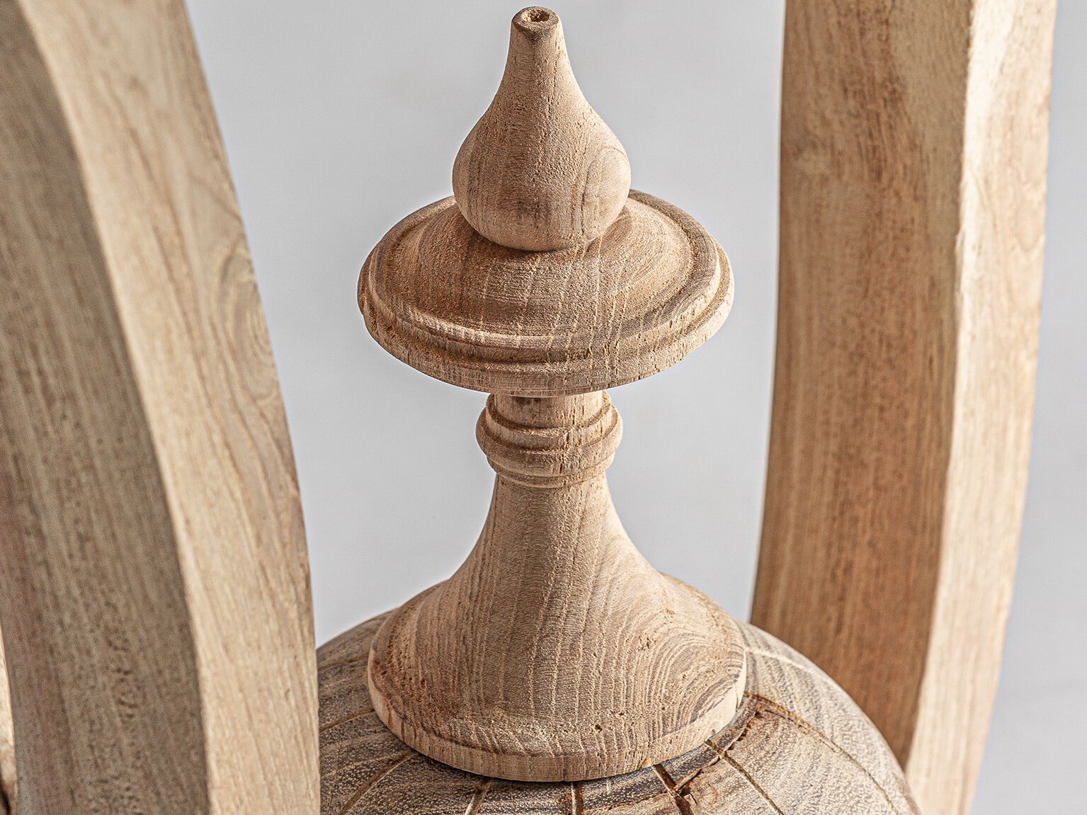 Круглый журнальный столик из манго для гостиной Vical Home VOUXELL ARCH-00020297 - Вид №3