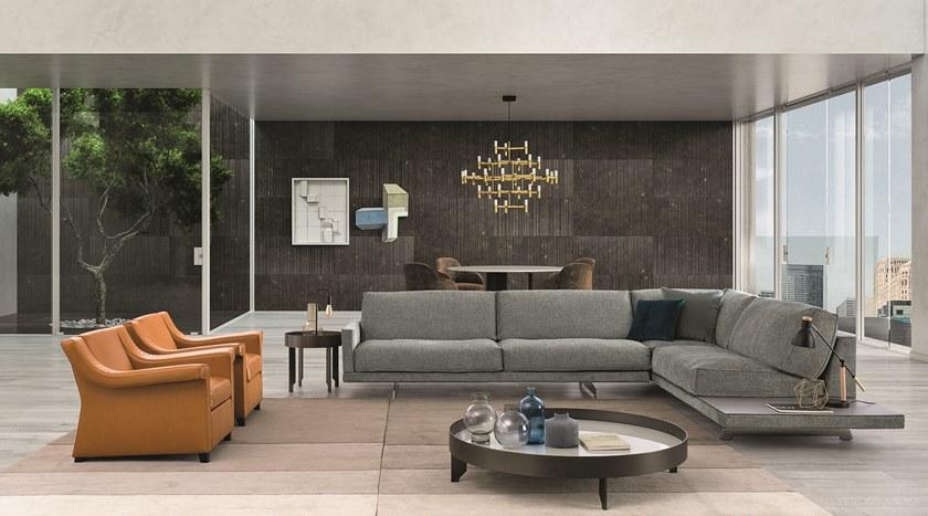 Bodema Угловой диван из ткани с полкой для журналов sun-id-1509610 - Вид №2