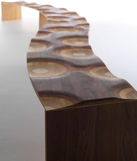 Casamania & Horm Модульная скамья из массива дерева Ripples sun-id-1453603 - Вид №8