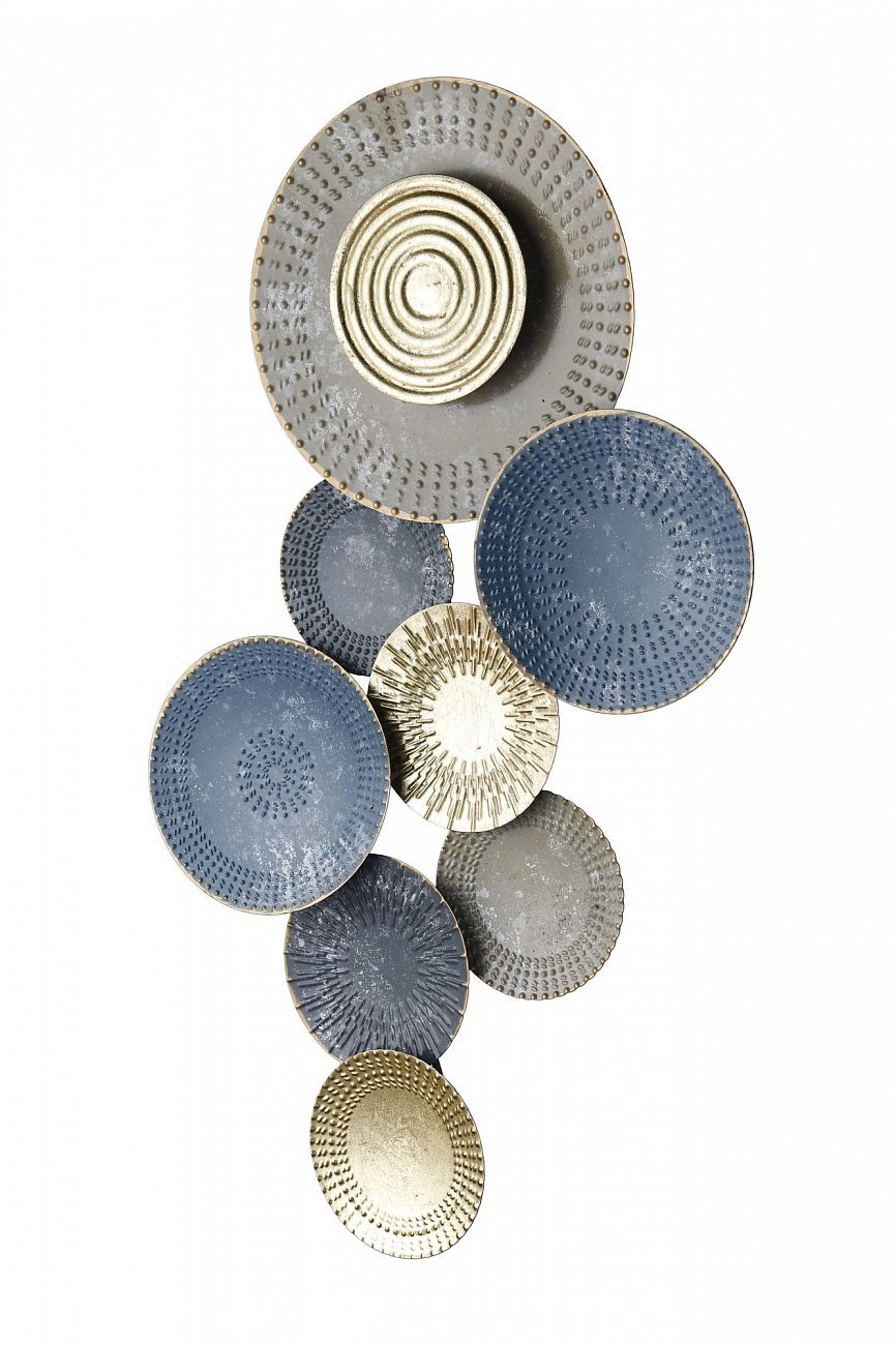 Панно настенное металлическое 66 см 93005 Tomas Stern TOMAS STERN  00-3865432 Серый;синий  - Вид №1