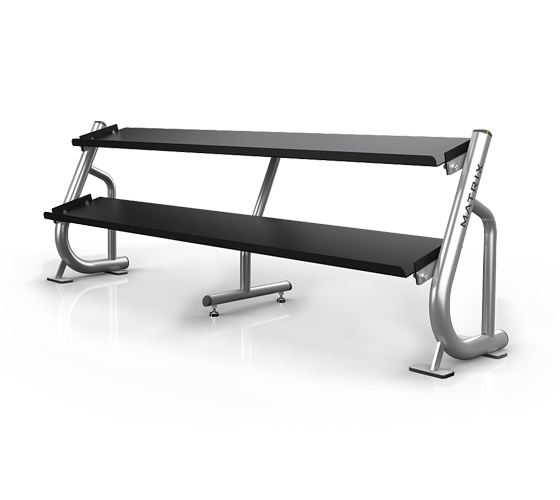 A696 magnum a696 подставка под гантели 2.4 метра (2-ух ярусная, плоская) MATRIX 