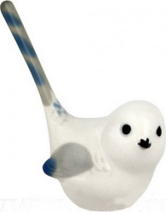 80361 Императорский фарфоровый завод Скульптура "Длиннохвостая синица" Фарфор твердый