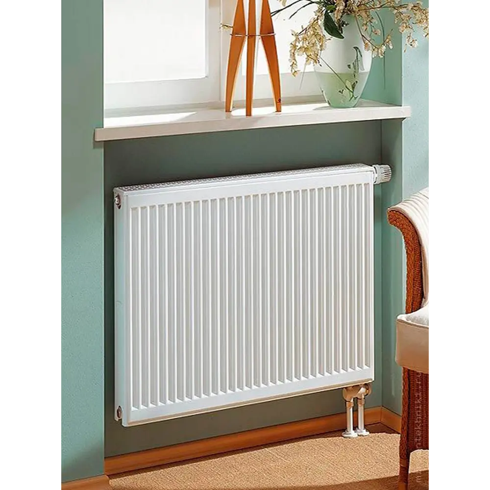 Радиатор панельный Kermi Profil FTV120500501R2Z 22 500x500 нижнее правое подключение сталь белый STLM-2063354 - Вид №1