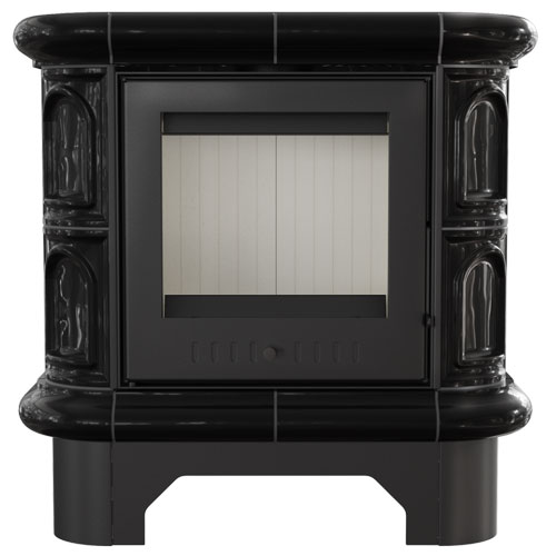 Печь-камин Kratki WK/440/KAFEL/CZ (черная) 5187 - Вид №1