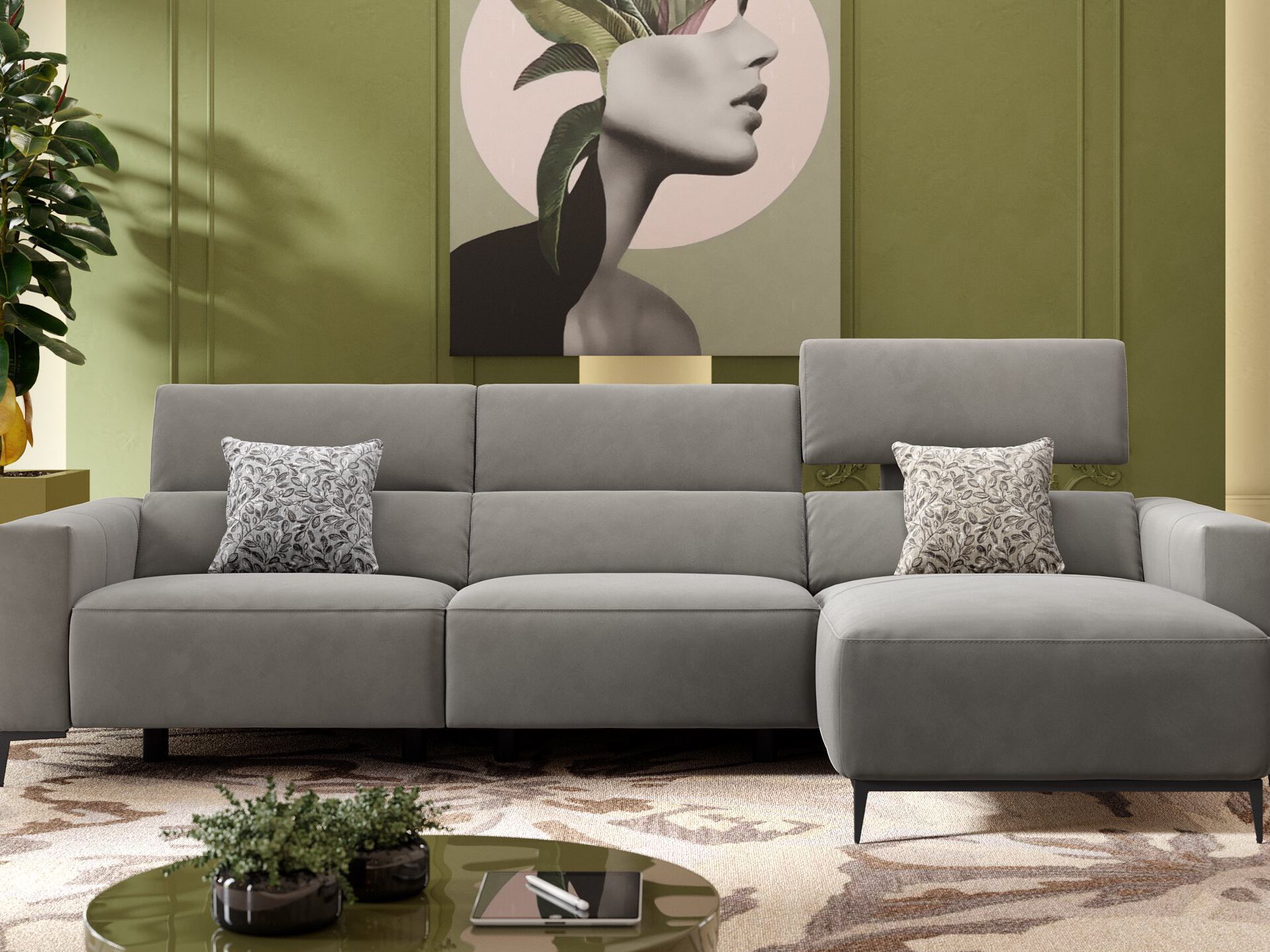 Тканевый диван с полуостровом Sofanella Толедо ARCH-00152535 - Вид №2