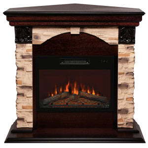 90368744 Каминокомплект DUBLIN CORNER ROCK 24 AO + KENDAL 24 цвет Дуб STONE STD/24 STLM-0203039 REALFLAME