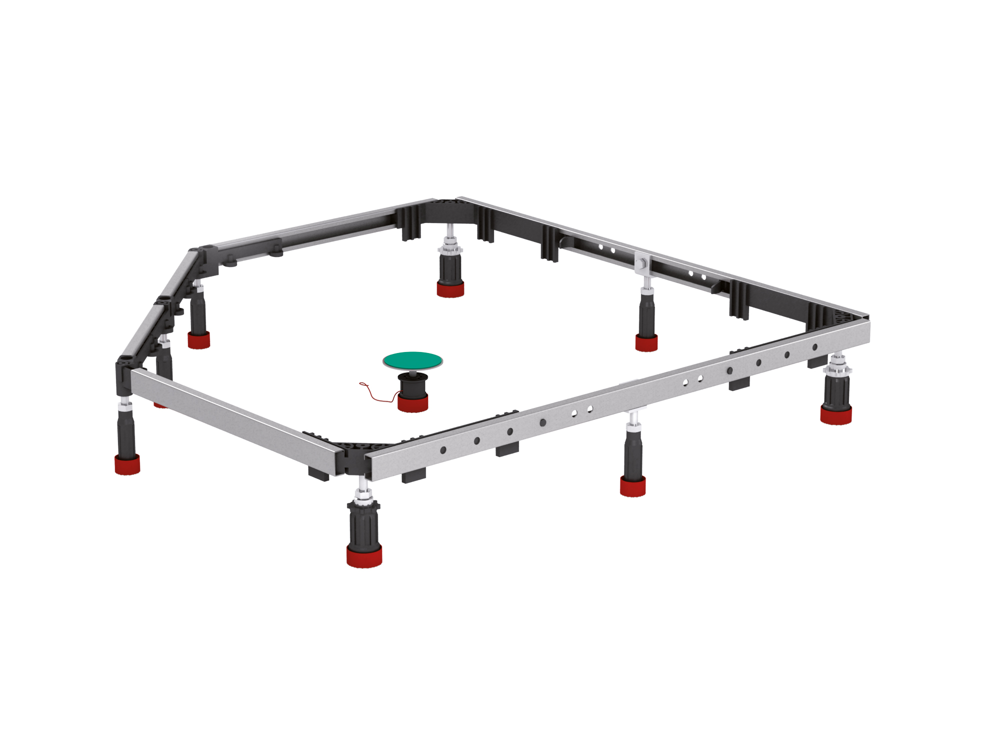 150185 MEPA  Подставки для душевых поддонов Монтажная рама SF 5 углов / 1/4 круга 