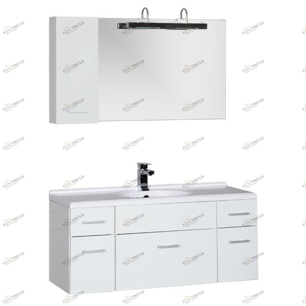 Комплект мебели Aquanet Данте 110 R белый (1 навесной шкафчик) 00164824