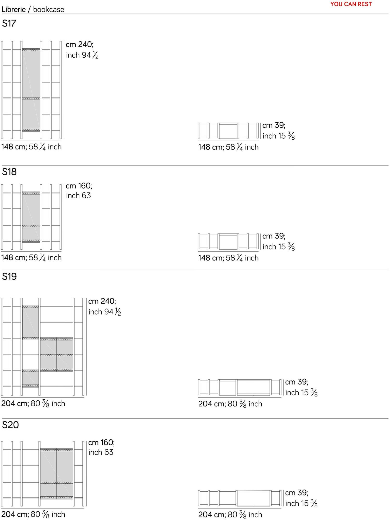 AMURA Модульный деревянный книжный шкаф Sistema parere 1 sun-id-1399829 - Вид №14