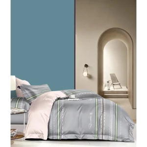 92056381 Комплект постельного белья Tango Flannel фланель евро наволочки 50 x 70- 2 шт цвет светло-серый, светло-бежевый STLM-1340748