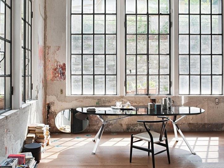 Manerba Стеклянный стол / стол для переговоров Revo U1700fm80/u1700fm82 - Вид №2