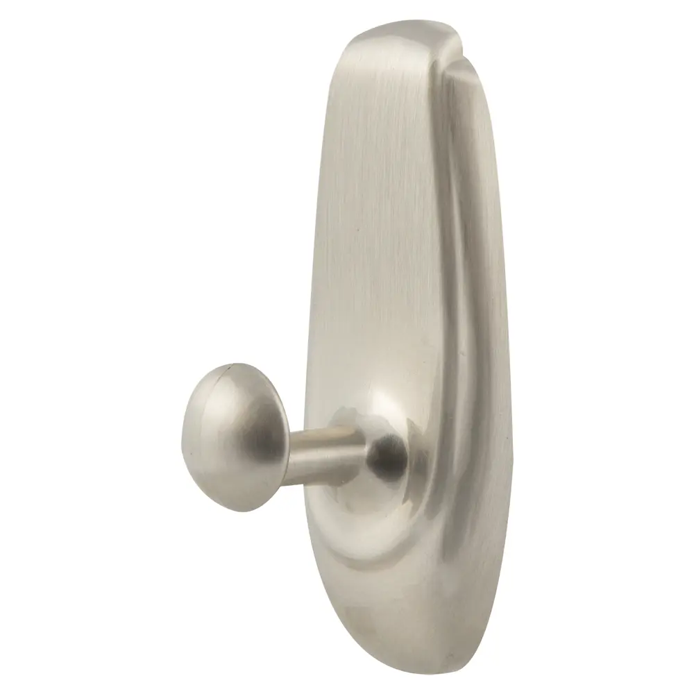 Крючок малый легкоудаляемый Command 17062BN, пластик, цвет металлик STLM-2056296