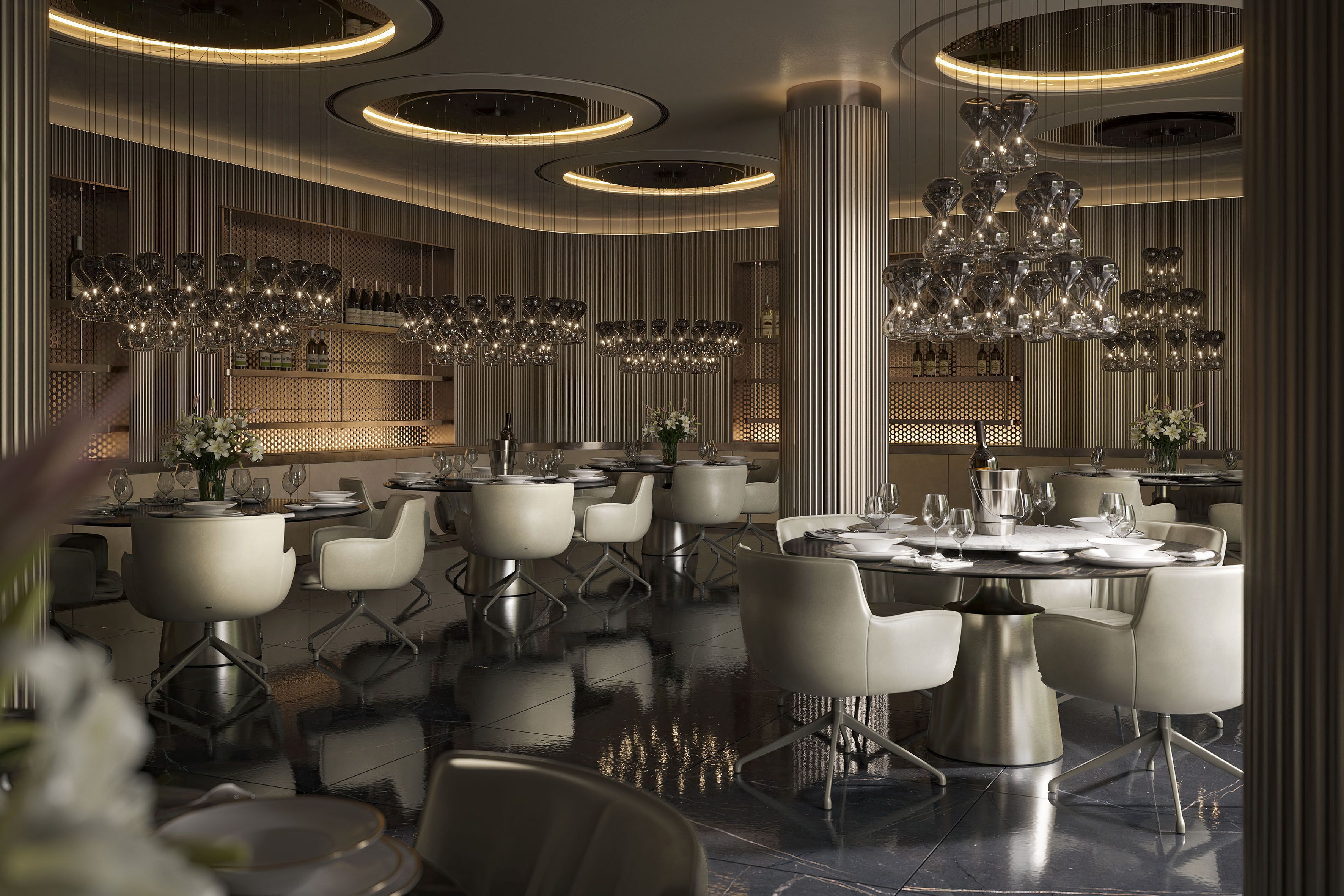 Кожаное вращающееся кресло Cattelan italia Ронда ARCH-00131348 - Вид №4