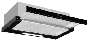 9121503 Вытяжка телескопическая Monsher LAUTREC 60 Noir черный/черный