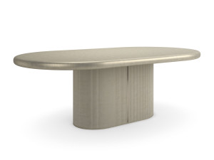 Деревянный выдвижной овальный обеденный стол