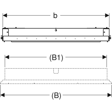 GEBERIT 111.054.00.1 Монтажная коробка Geberit Duofix для зеркального шкафа Geberit ONE  - Вид №2