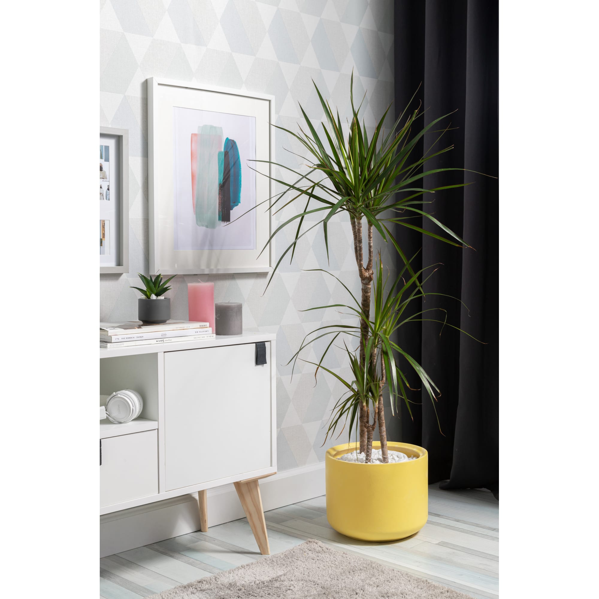 81932576 Горшок цветочный ø24 h24 см v6 л керамика жёлтый Орфей Santreyd - Вид №2