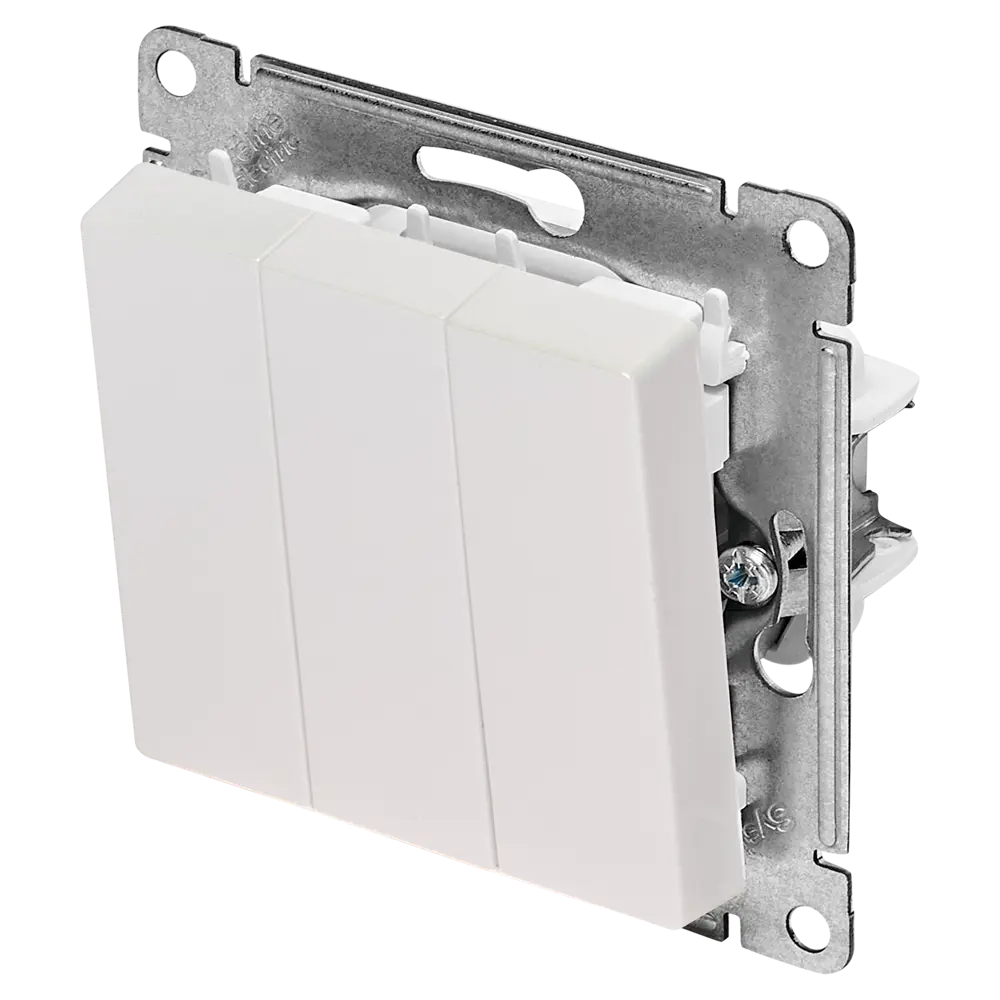 Выключатель встраиваемый Systeme Electric AtlasDesign 3 клавиши цвет жемчужный STLM-2167970 - Вид №1