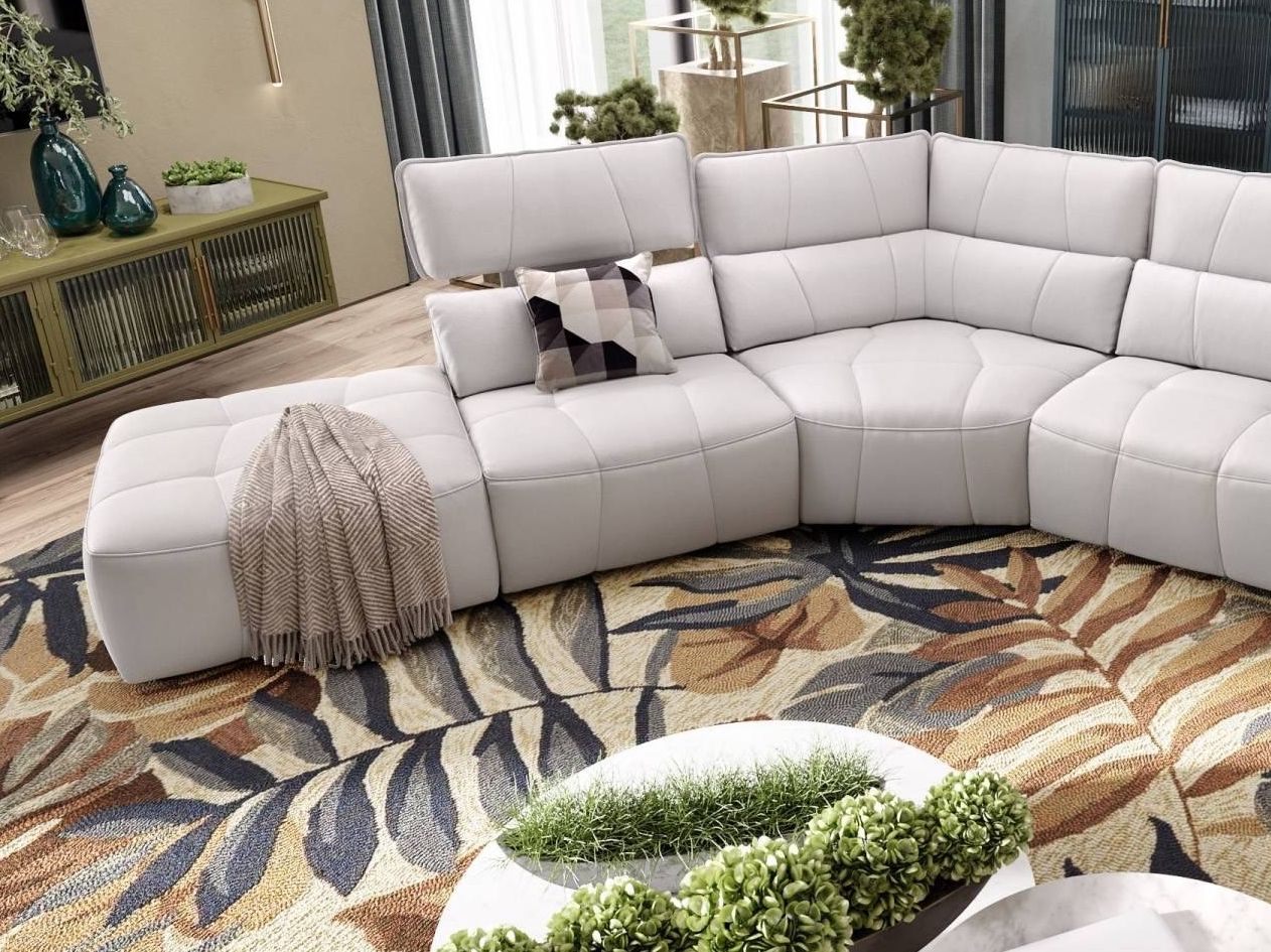 Кожаный угловой диван Sofanella Adria ARCH-00024311 - Вид №7